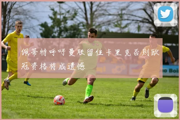 佩蒂特呼吁曼联留住卡里克否则欧冠资格将成遗憾
